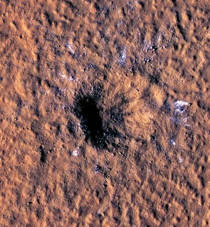 火星に隕石衝突で地震