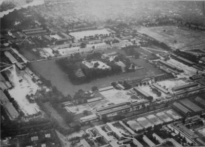 空撮　昭和2（1927）年の空撮 第五師団・大本営 （広島）