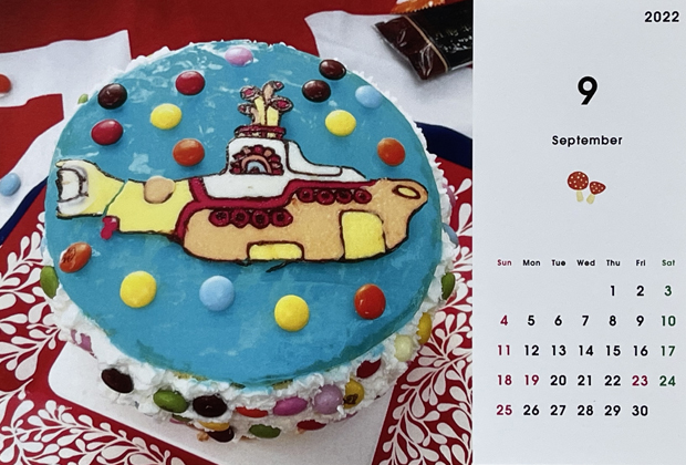 卓上カレンダー 2022　Kaoraの楽しい″なんちゃってケーキ″ 9月