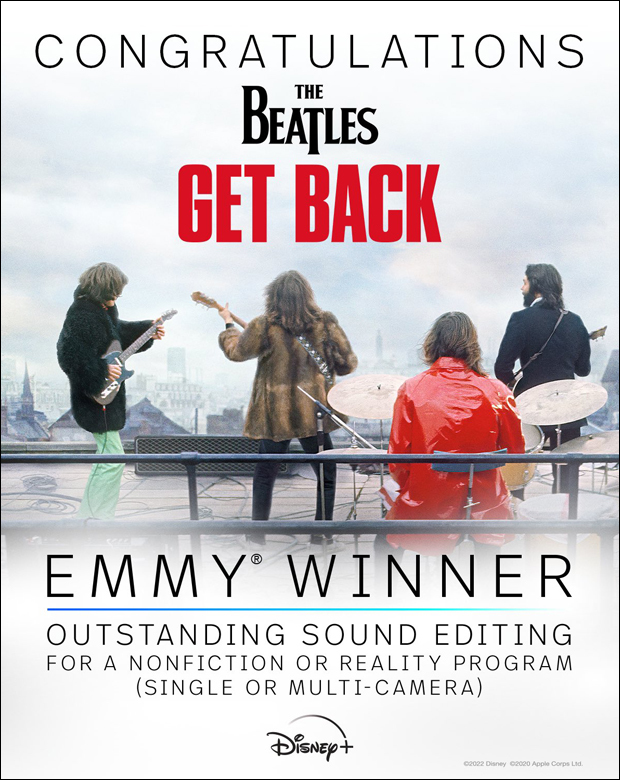 74th Emmy Awards - The Beatles: Get Back